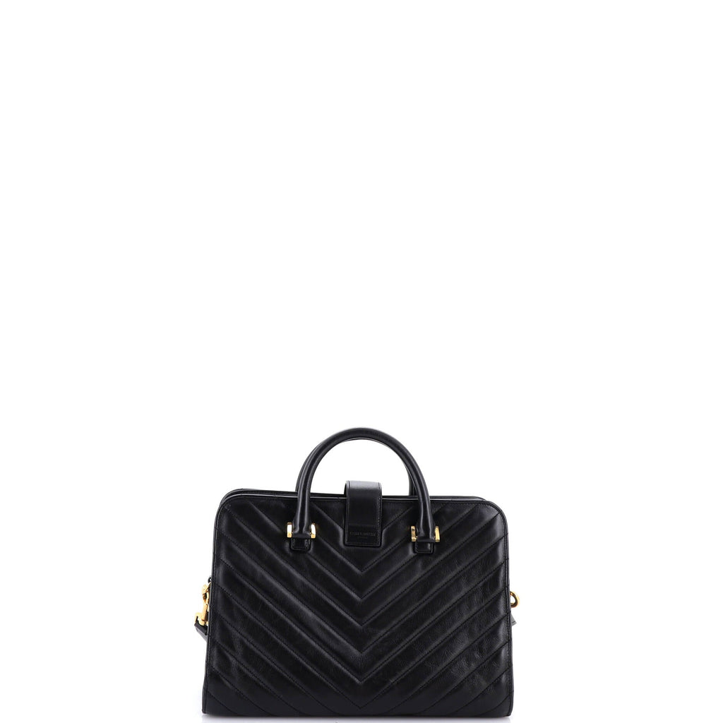 Monogram Cabas Matelasse Chevron Leather Small