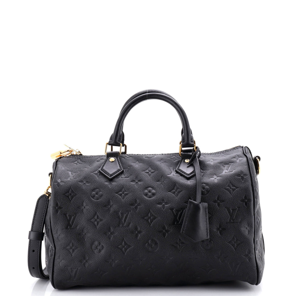 Speedy Soft Bandouliere Bag Monogram Empreinte Leather 30