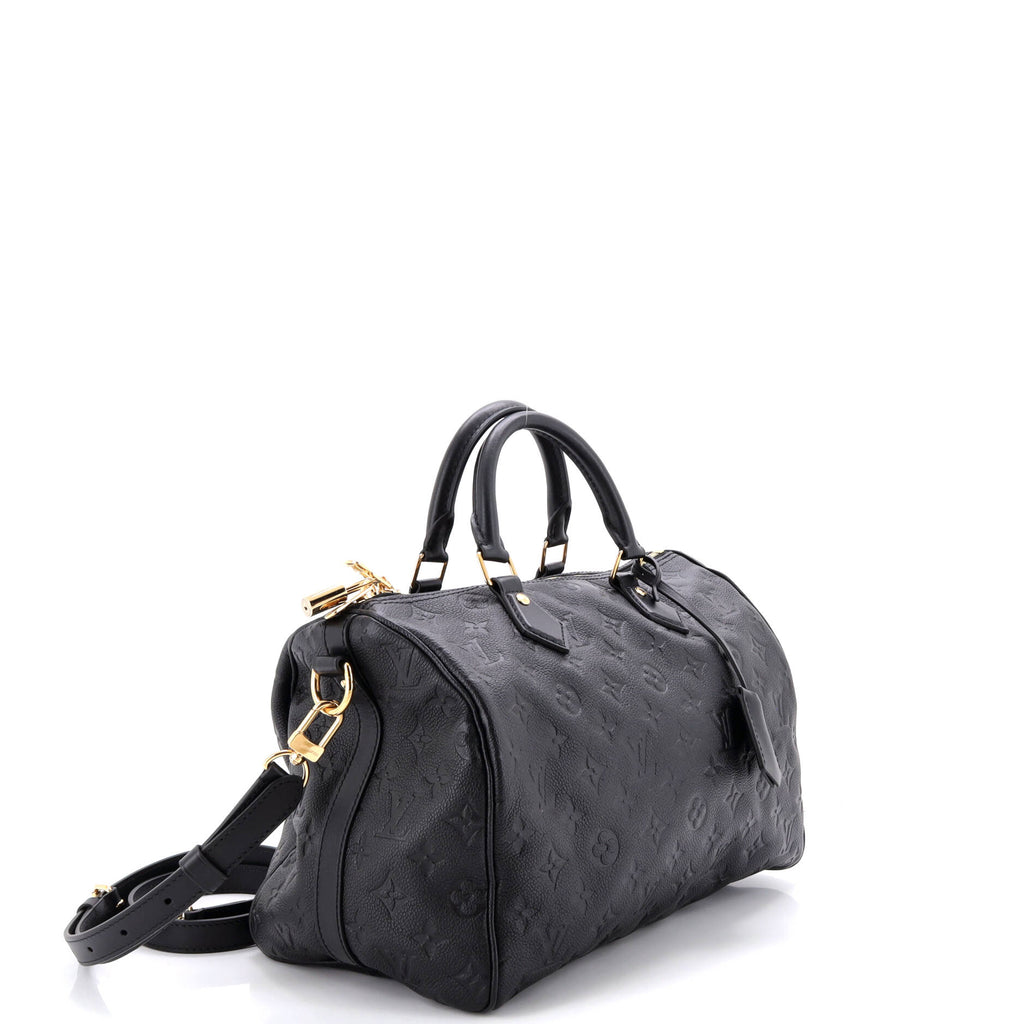 Speedy Soft Bandouliere Bag Monogram Empreinte Leather 30