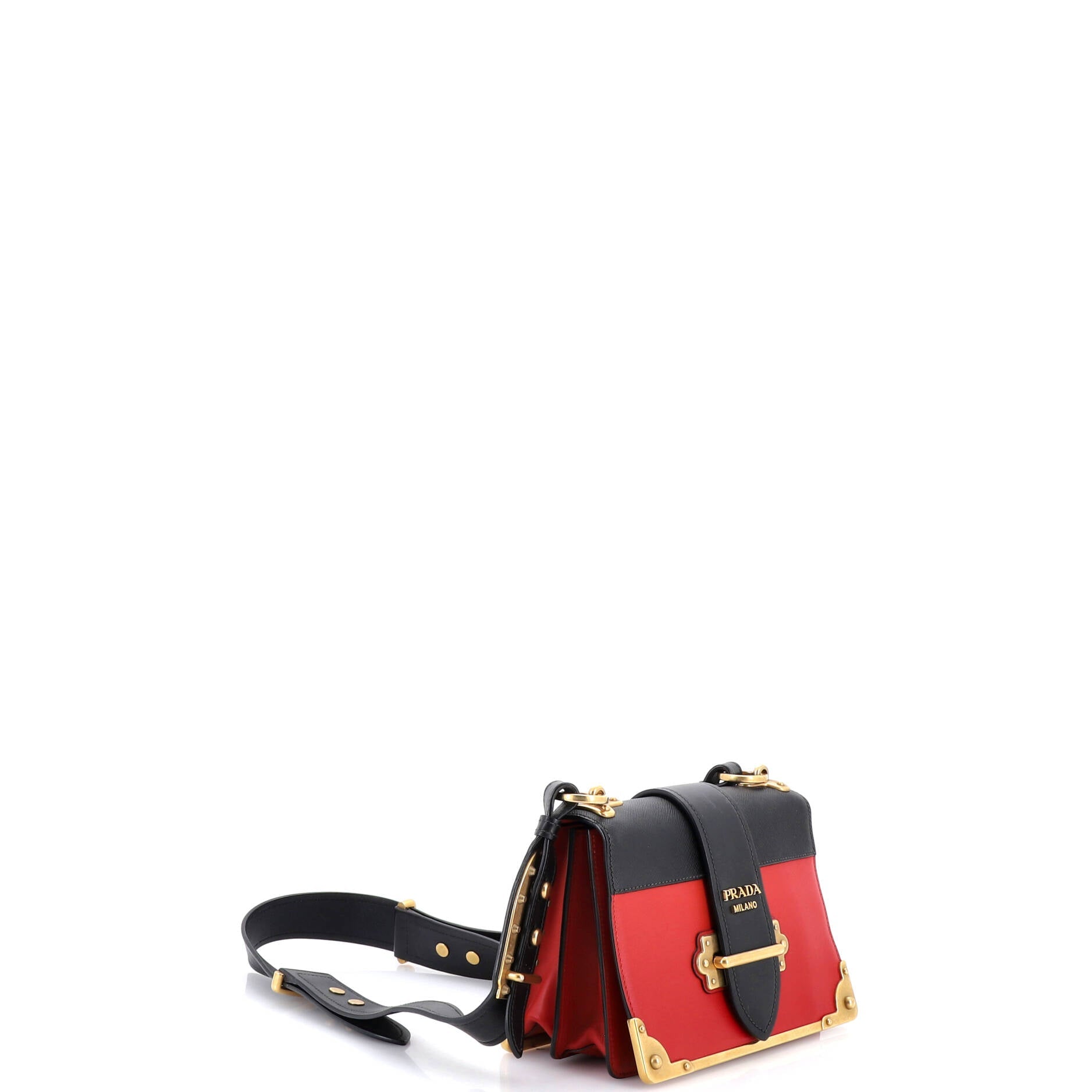 Cahier Crossbody Bag Leather and Saffiano Leather Small
