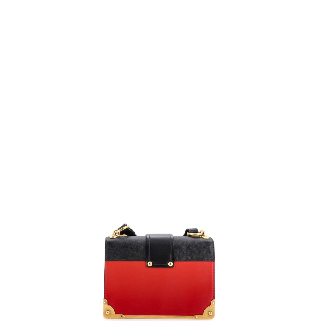 Cahier Crossbody Bag Leather and Saffiano Leather Small