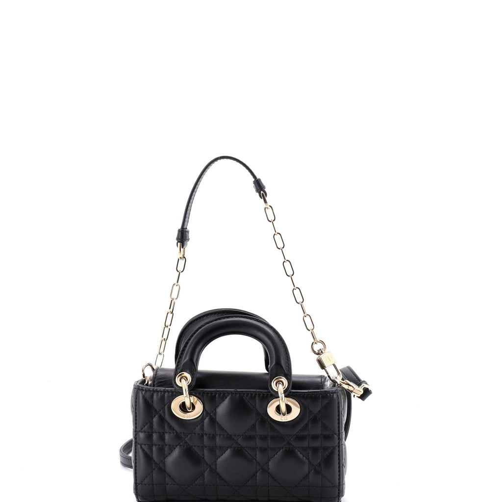Lady D-Joy Bag Cannage Quilt Lambskin Micro
