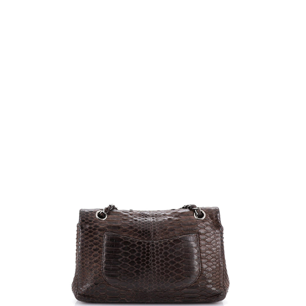 Classic Double Flap Bag Python Medium