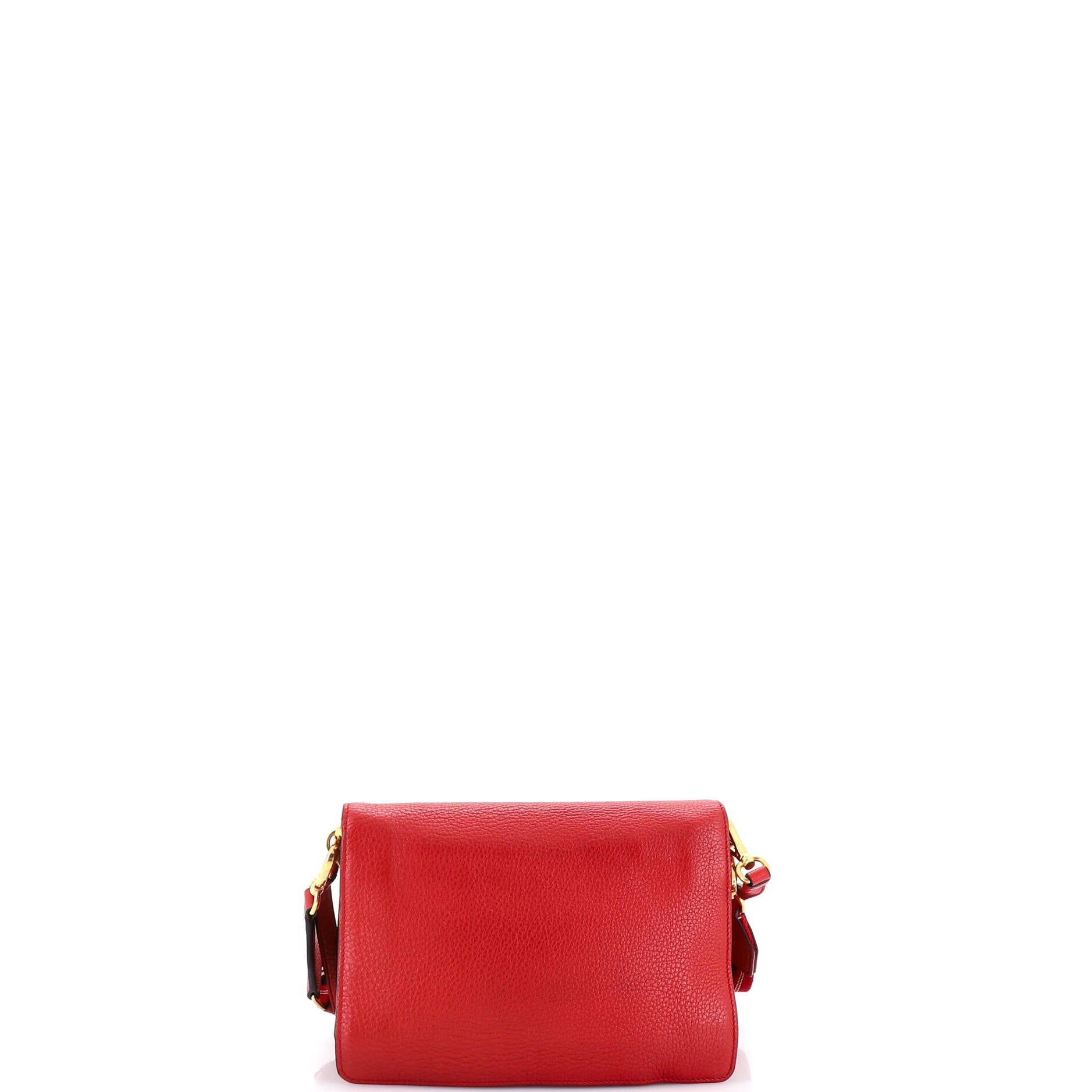 Dual Strap Flap Crossbody Bag Vitello Daino Small