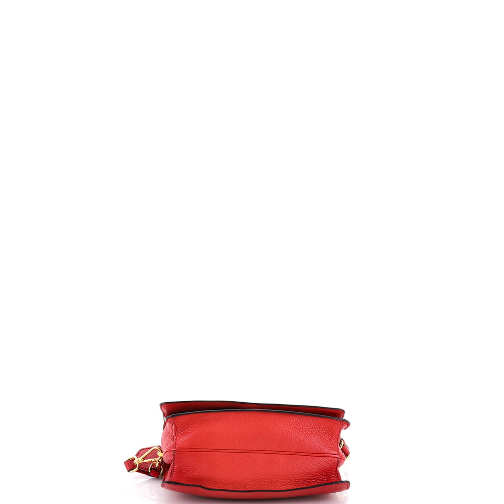 Dual Strap Flap Crossbody Bag Vitello Daino Small