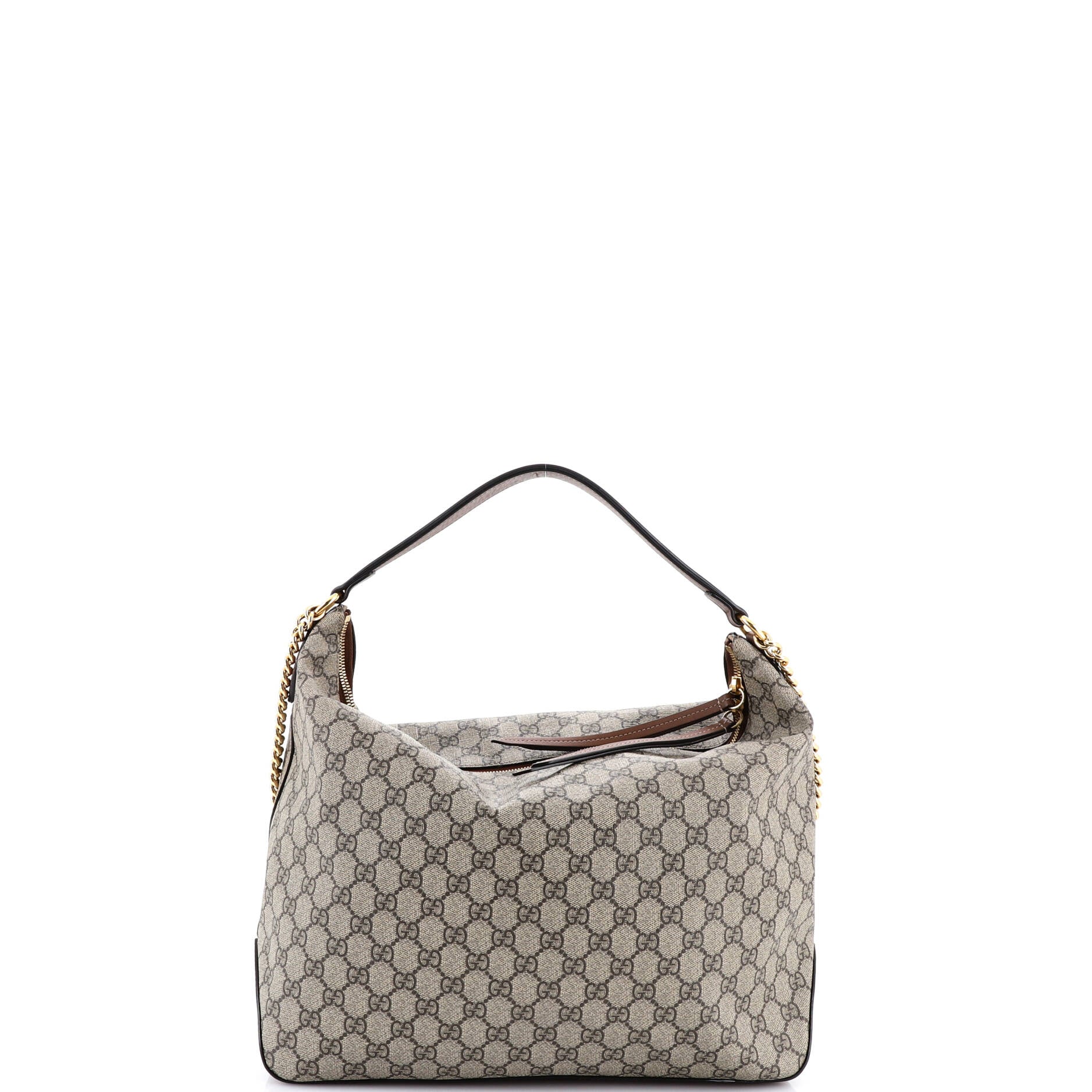 Chain Hobo GG Coated Canvas Large