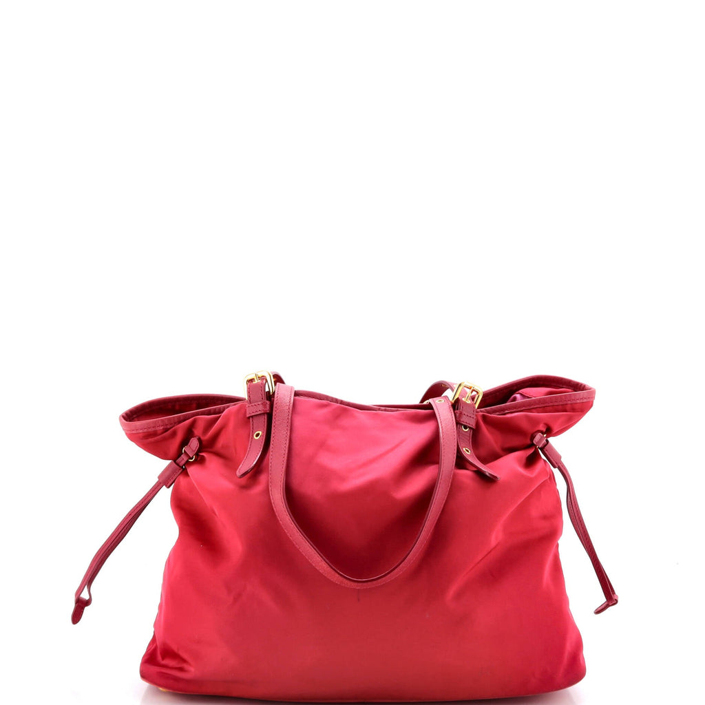 Belted Tote Tessuto and Leather Medium
