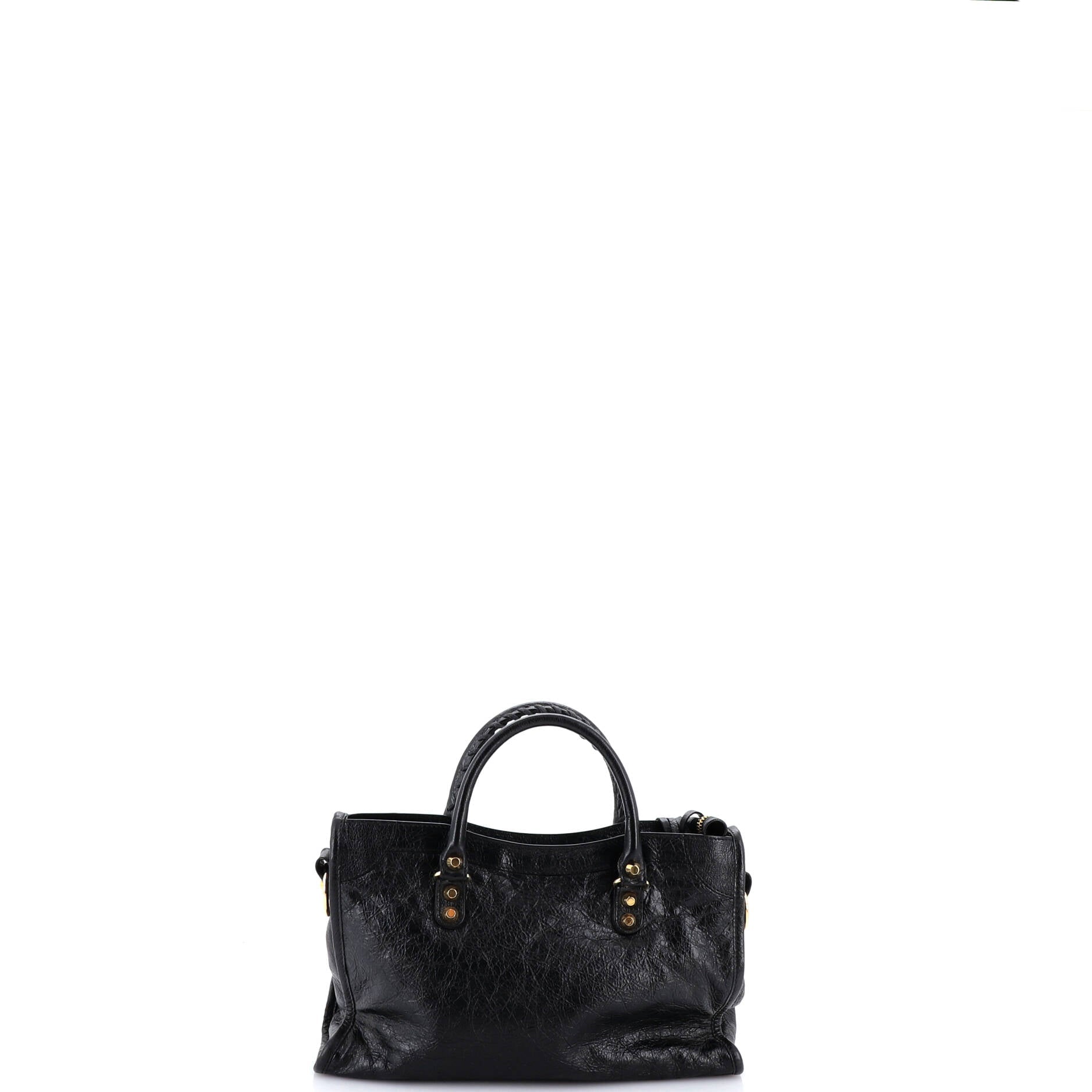 Logo Strap City Classic Studs Bag Leather Small