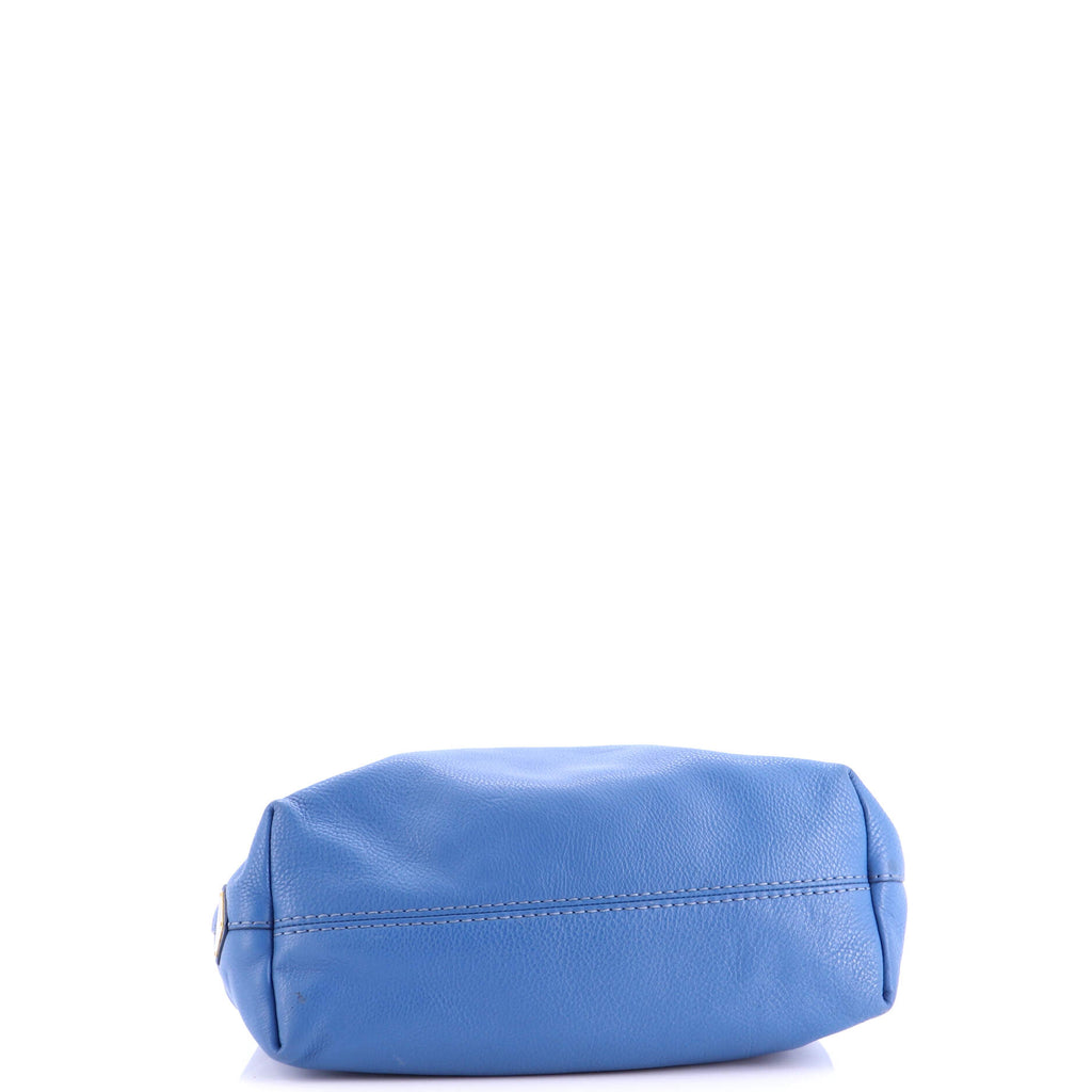 Embossed Logo Convertible Open Tote Vitello Daino Large