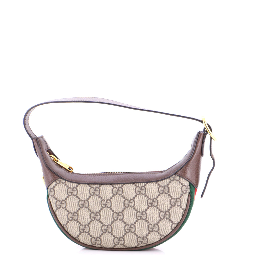 Ophidia Half Moon Bag GG Coated Canvas Mini