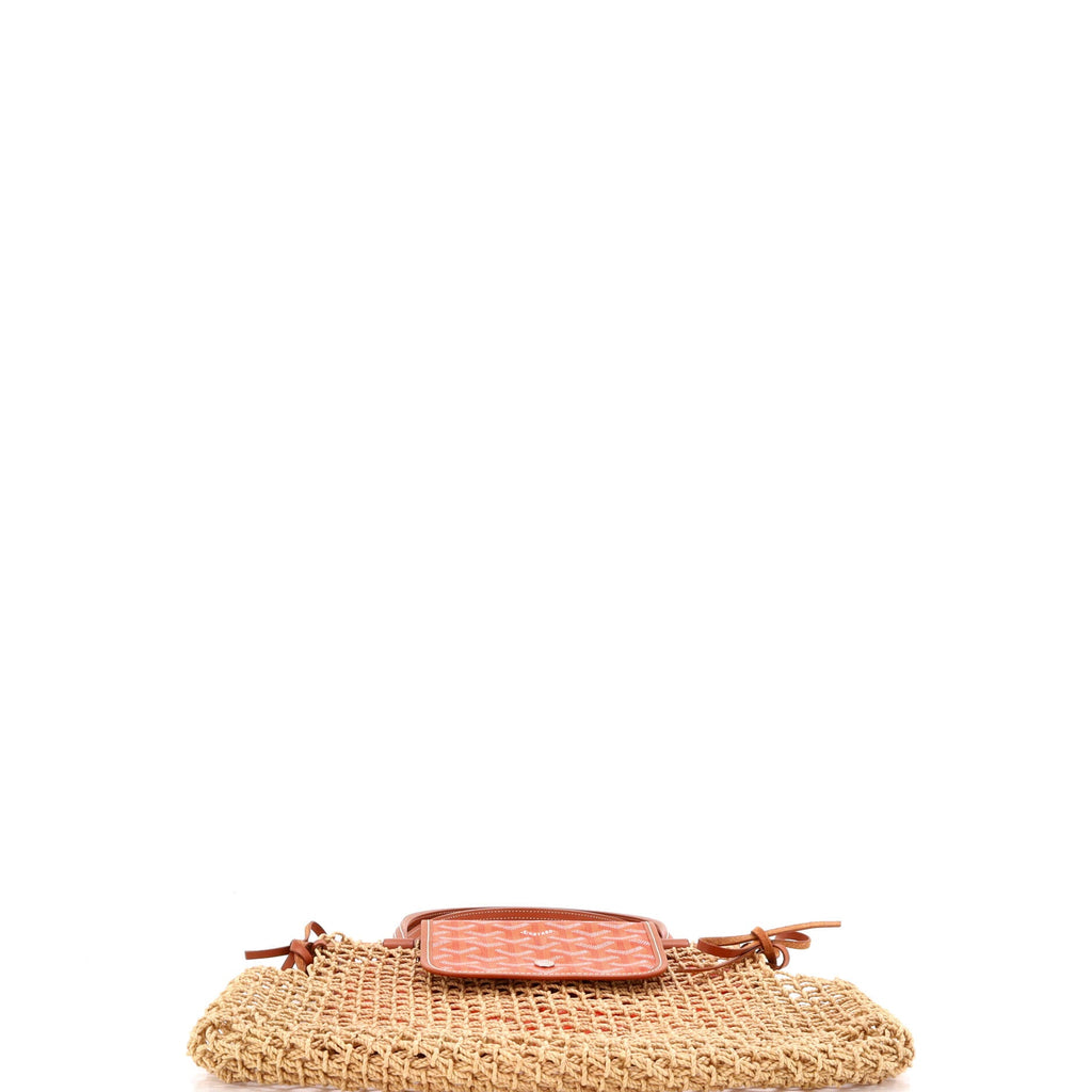Aligre Bag Raffia Net with Coated Canvas