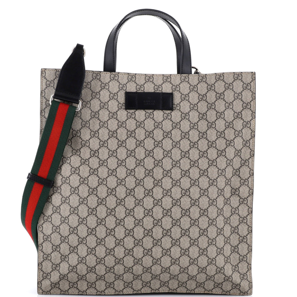 Convertible Soft Open Tote GG Coated Canvas Tall