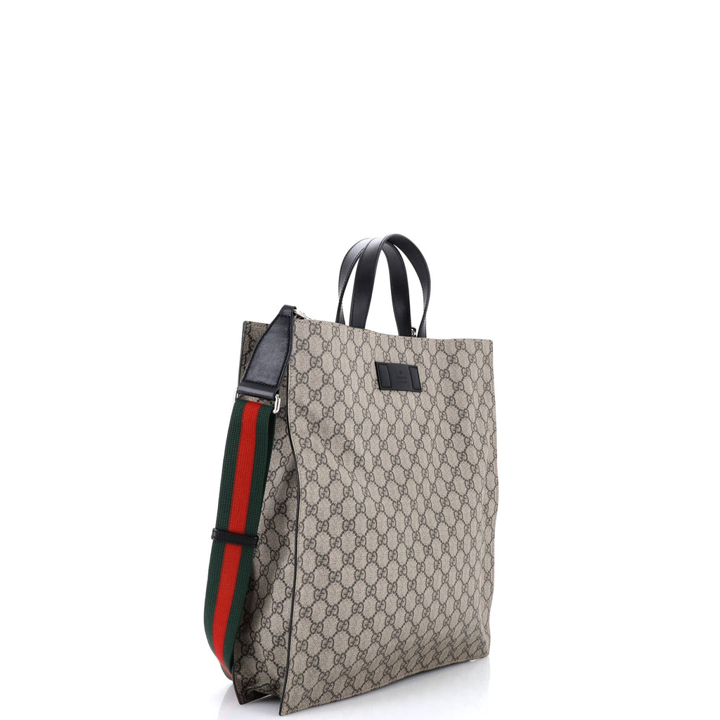 Convertible Soft Open Tote GG Coated Canvas Tall