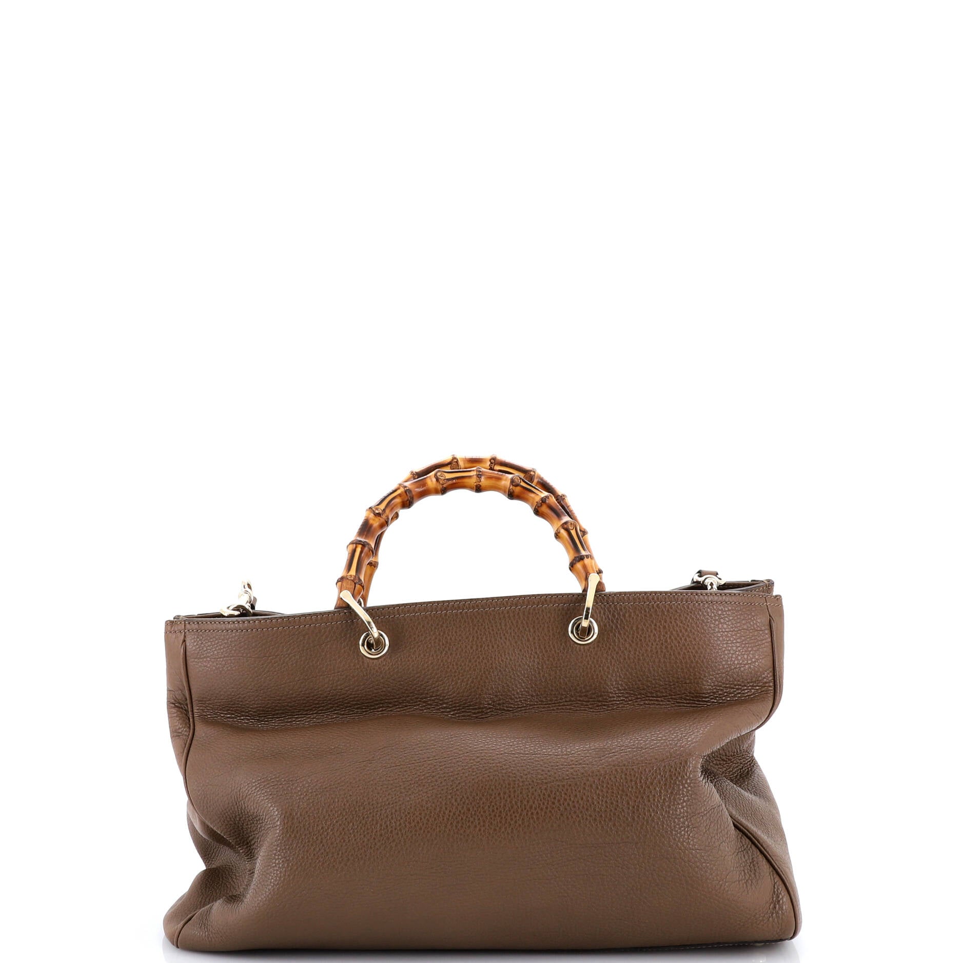Bamboo Shopper Tote Leather Large
