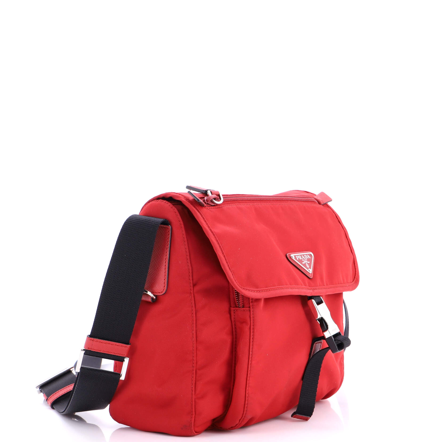 Buckle Messenger Bag Tessuto Small