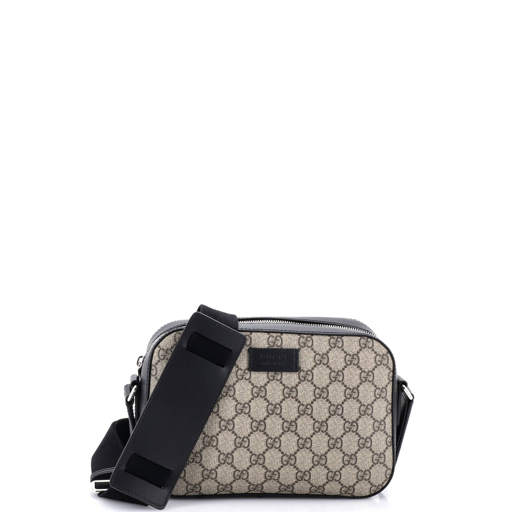 Camera Shoulder Bag GG Coated Canvas Small