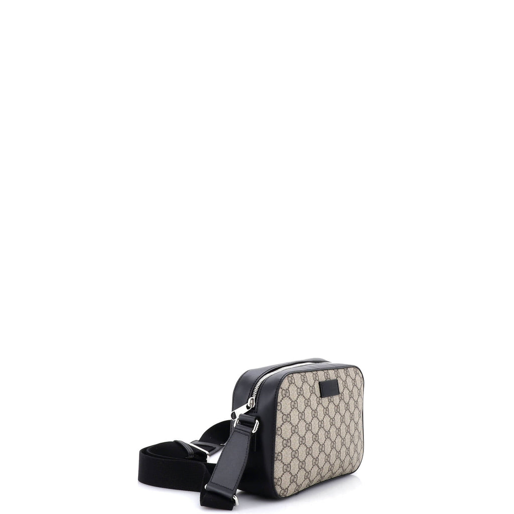 Camera Shoulder Bag GG Coated Canvas Small