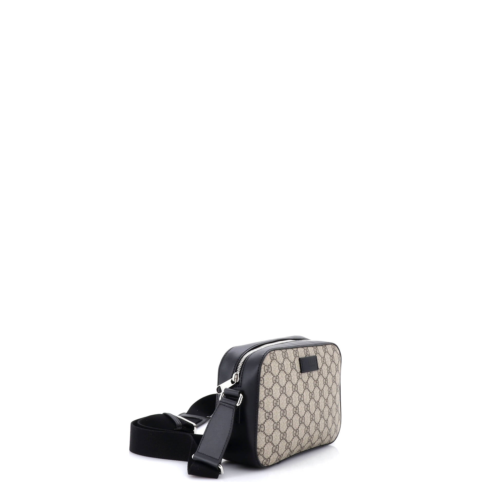Camera Shoulder Bag GG Coated Canvas Small