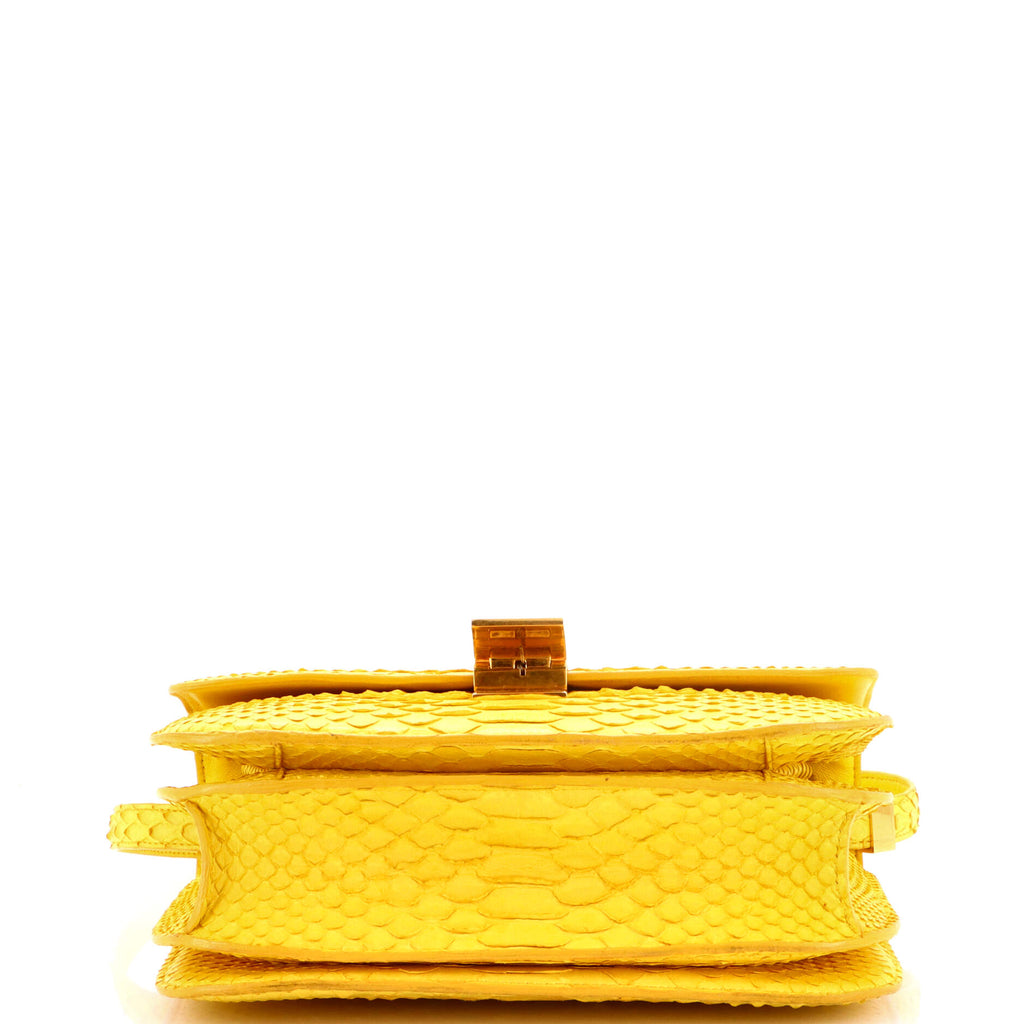 Classic Box Bag Python Medium