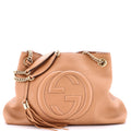 Soho Chain Strap Shoulder Bag Leather Medium