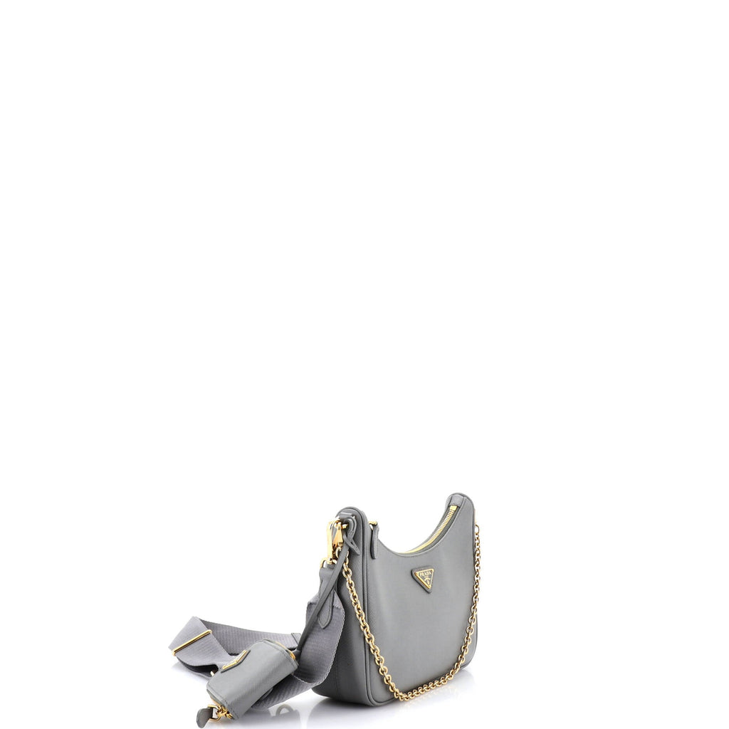 Re-Edition 2005 Shoulder Bag Saffiano Leather Small