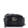 GG Marmont Shoulder Bag Mixed Matelasse Leather Small