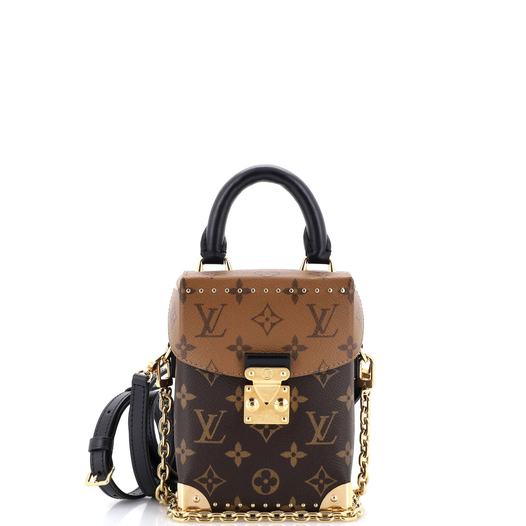 Camera Box NM Handbag Studded Reverse Monogram Canvas