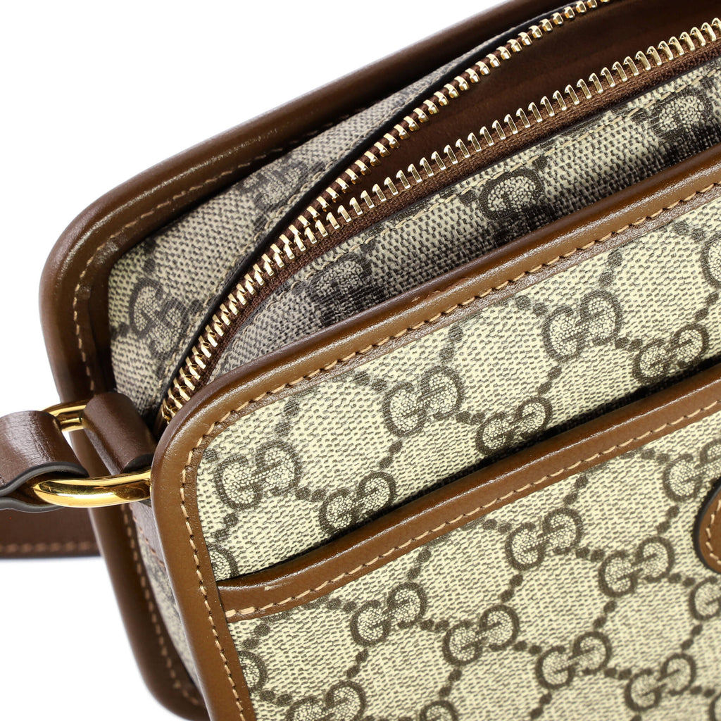 Interlocking G Patch Camera Bag GG Coated Canvas Mini