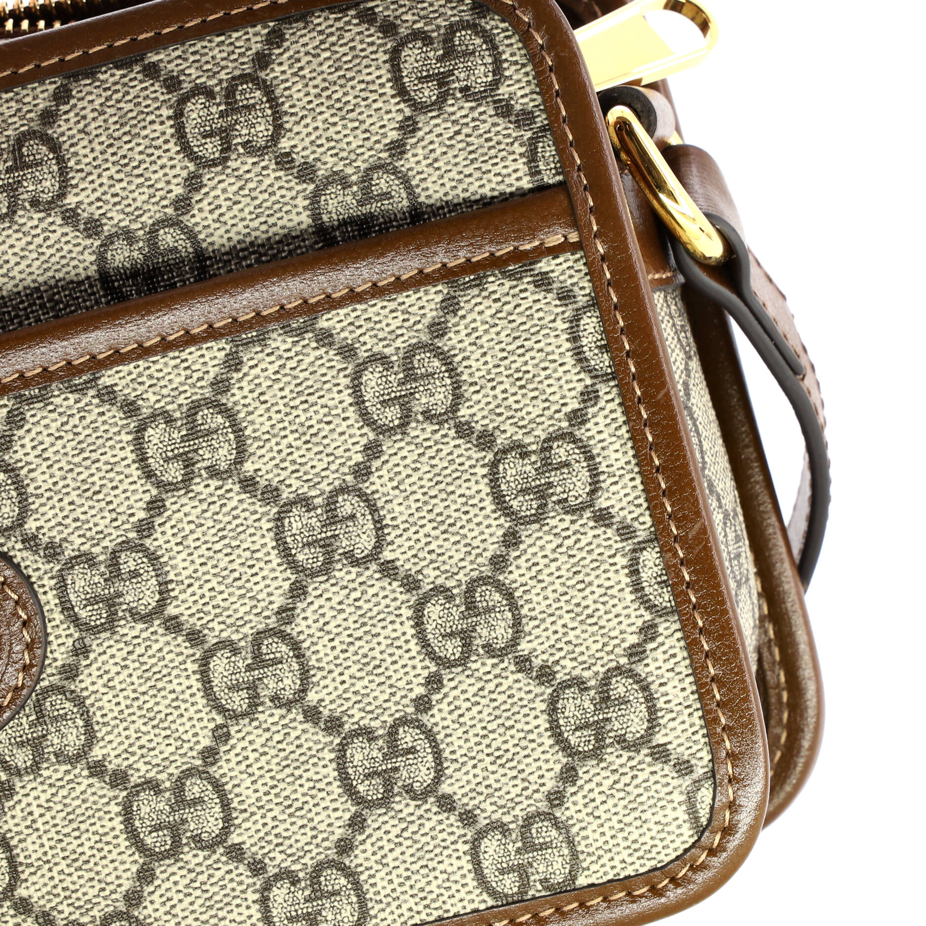 Interlocking G Patch Camera Bag GG Coated Canvas Mini