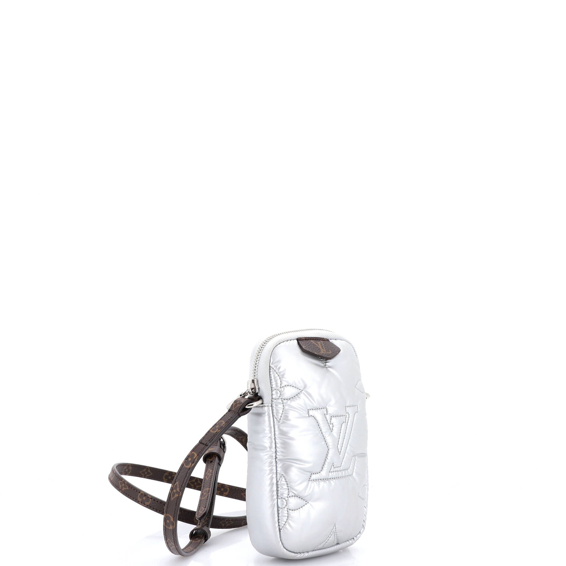 Pillow Phone Pouch Monogram Quilted Econyl Nylon