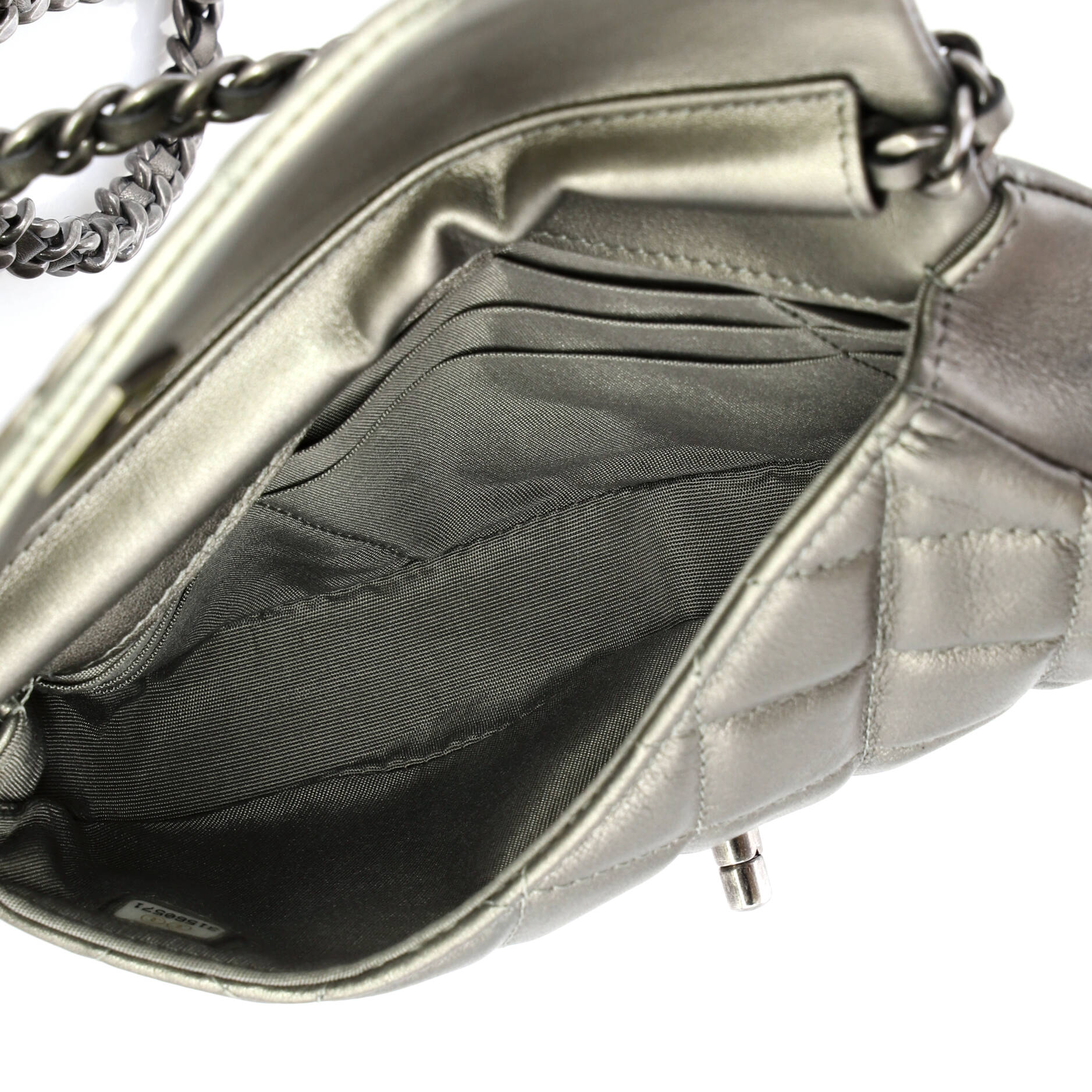 Coco Mail Clutch with Chain Quilted Calfskin