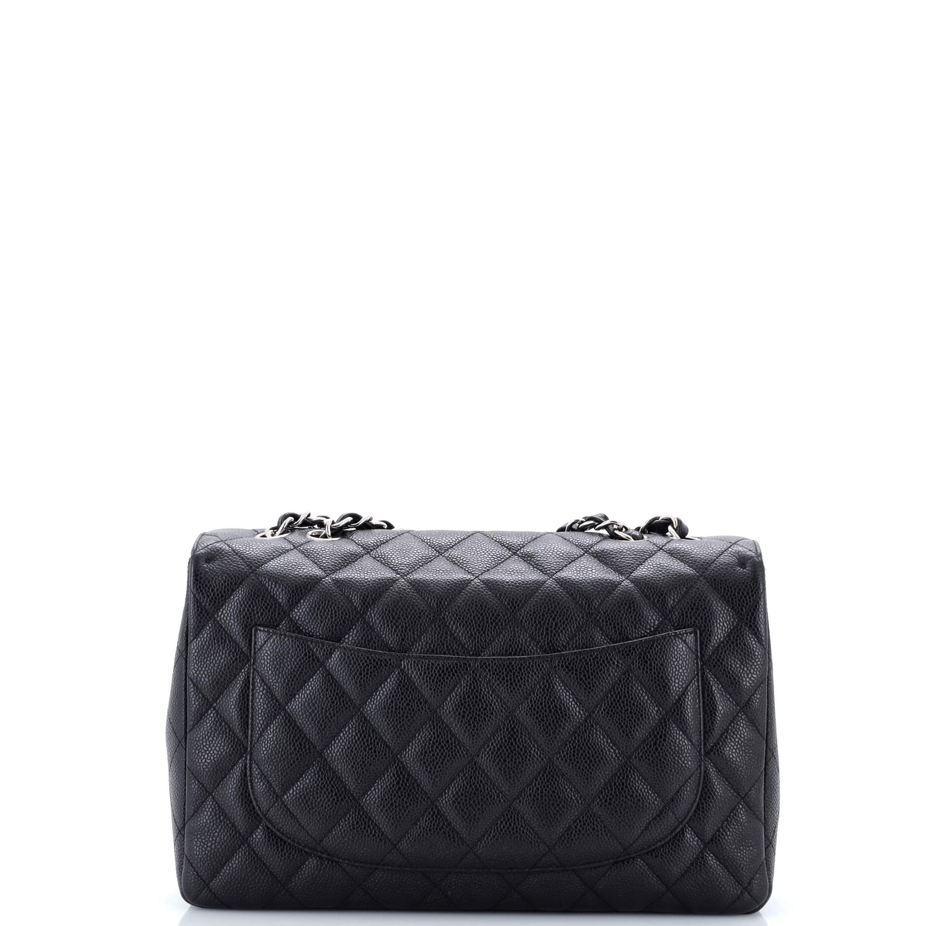 Vintage Classic Single Flap Bag Quilted Caviar Jumbo