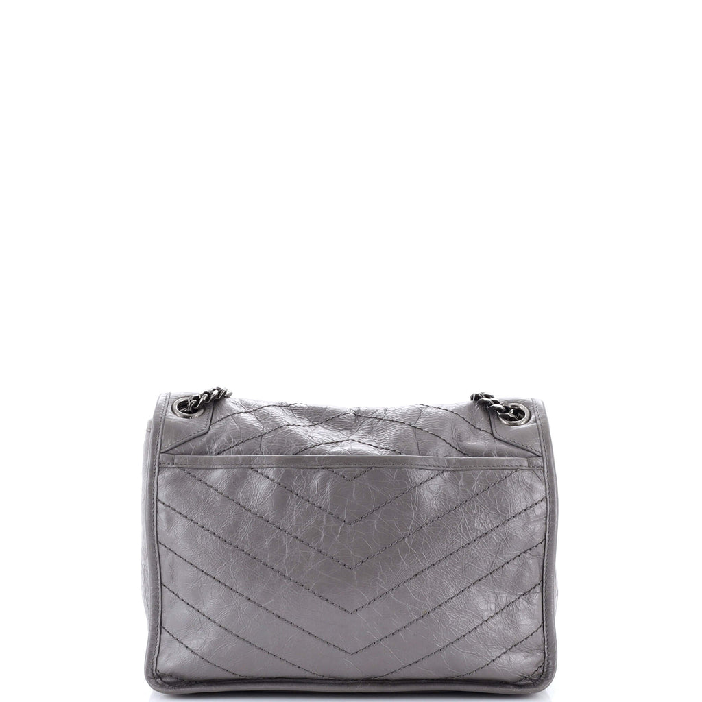 Niki Chain Flap Bag Matelasse Chevron Leather Medium