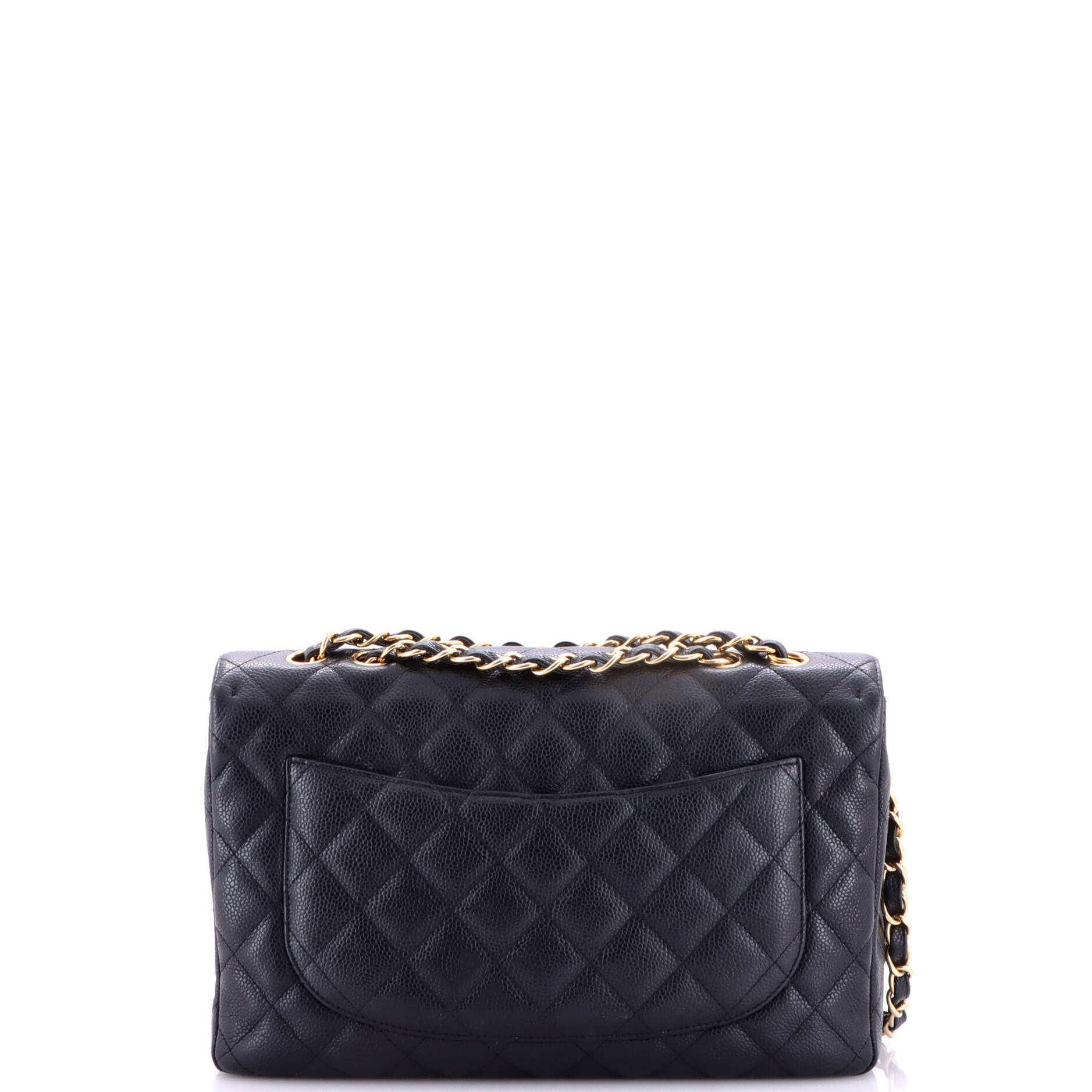 Classic Single Flap Bag Quilted Caviar Jumbo
