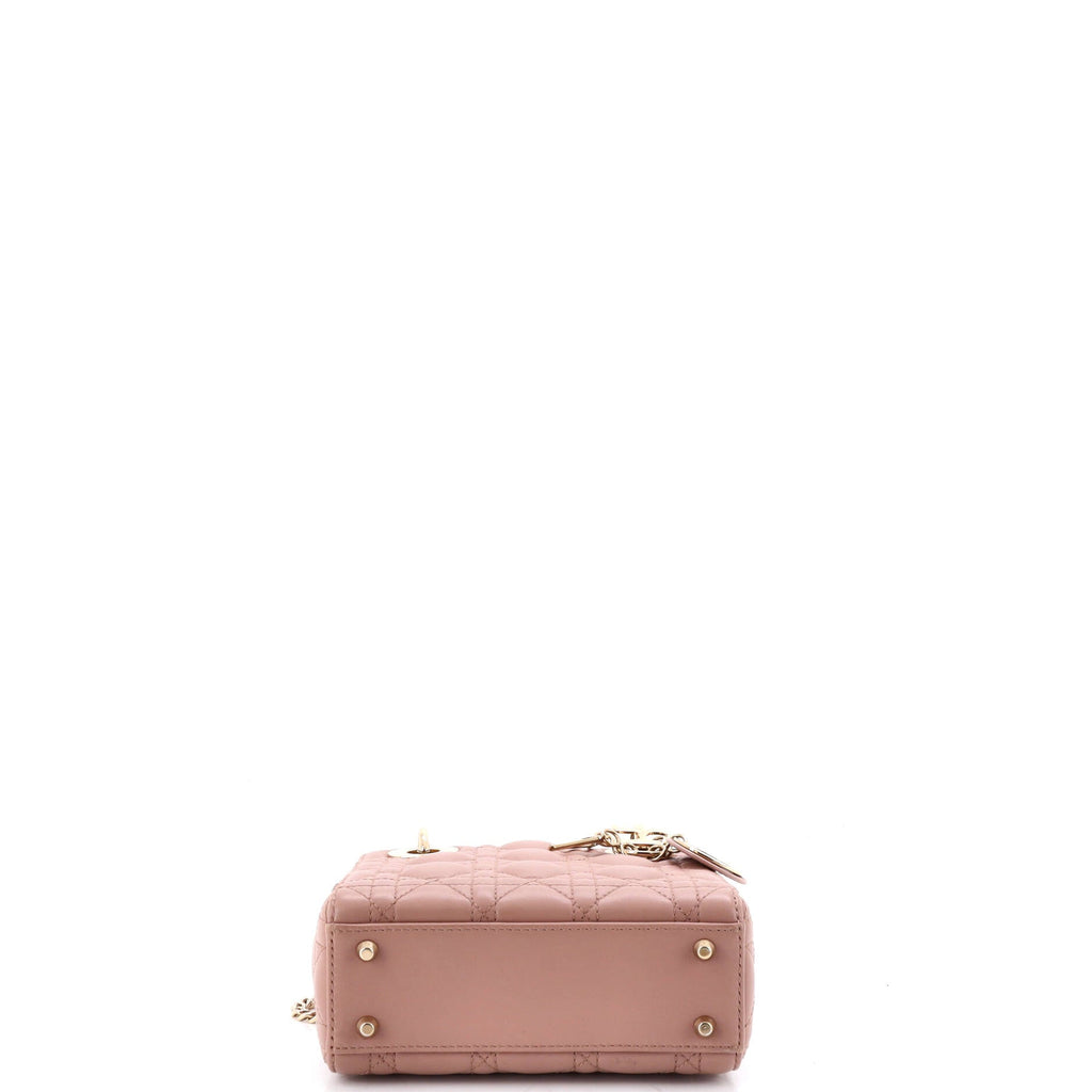 Lady Dior Chain Bag Cannage Quilt Lambskin Mini