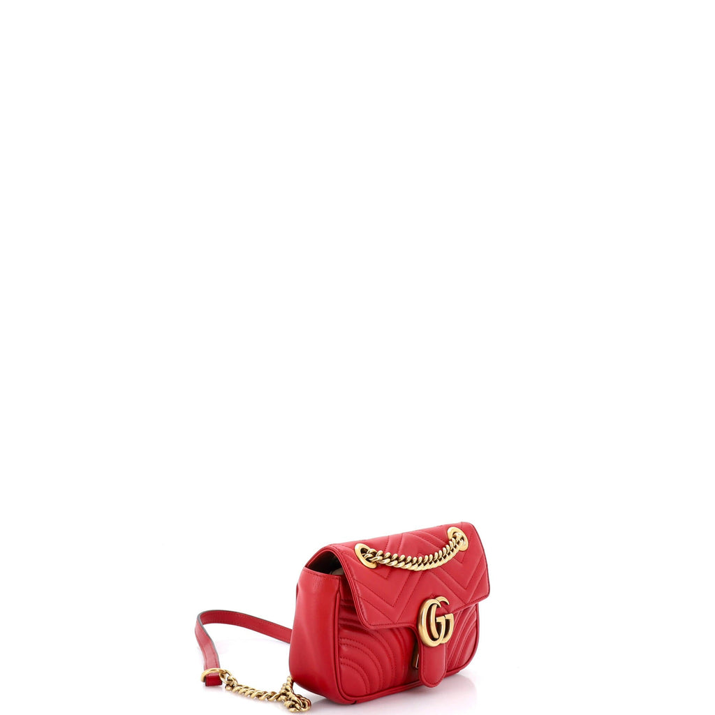 GG Marmont Flap Bag Matelasse Leather Mini