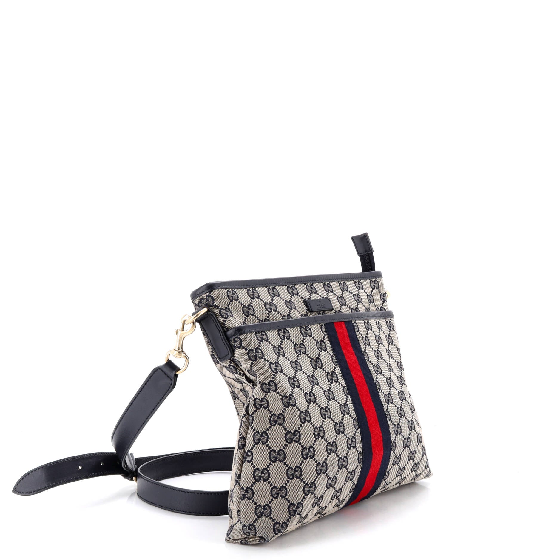 Front Pocket Web Messenger GG Canvas Small