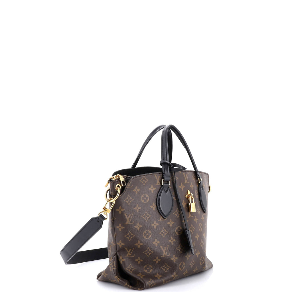 Flower Zipped Tote Monogram Canvas MM