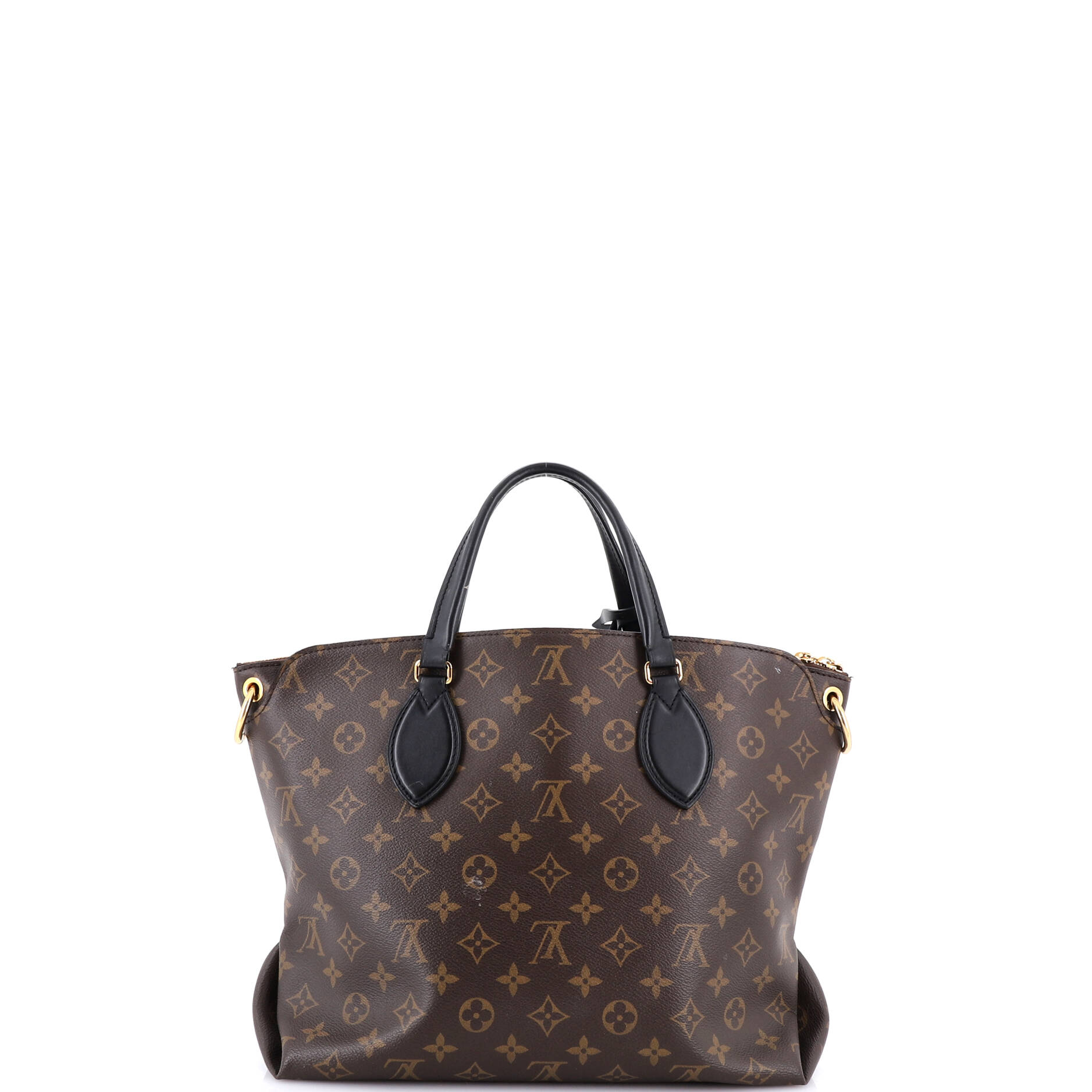 Flower Zipped Tote Monogram Canvas MM