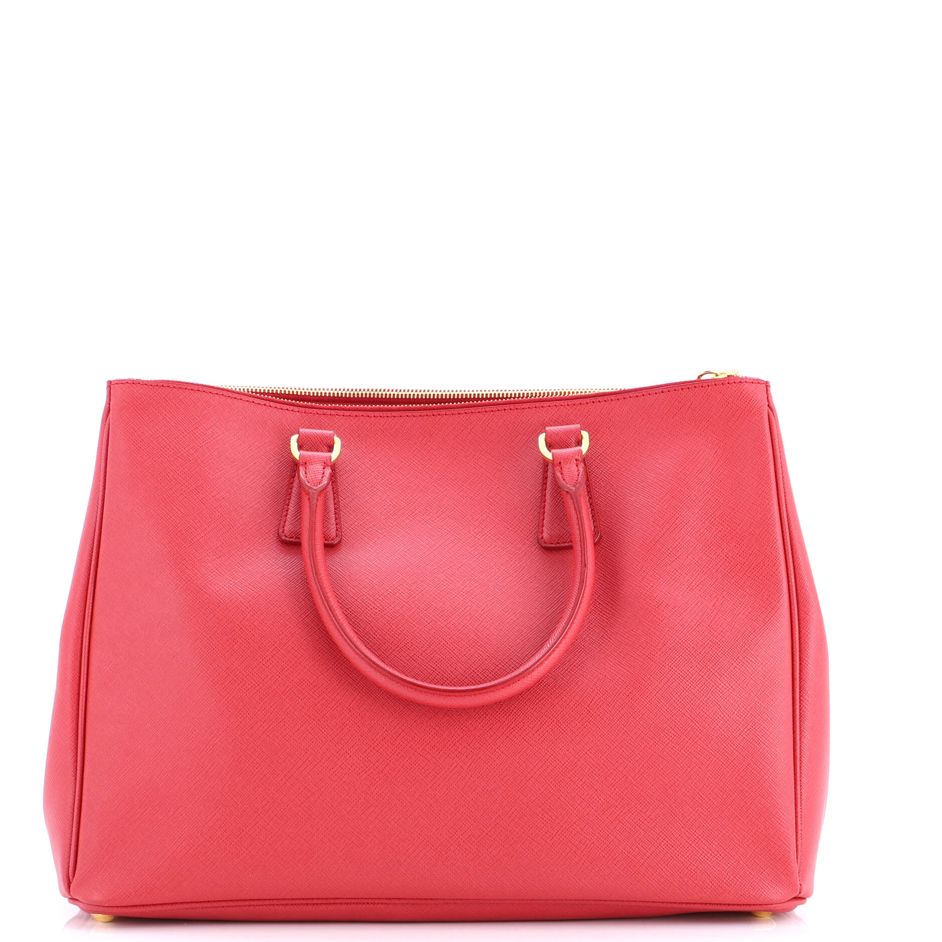 Double Zip Lux Tote Saffiano Leather Large