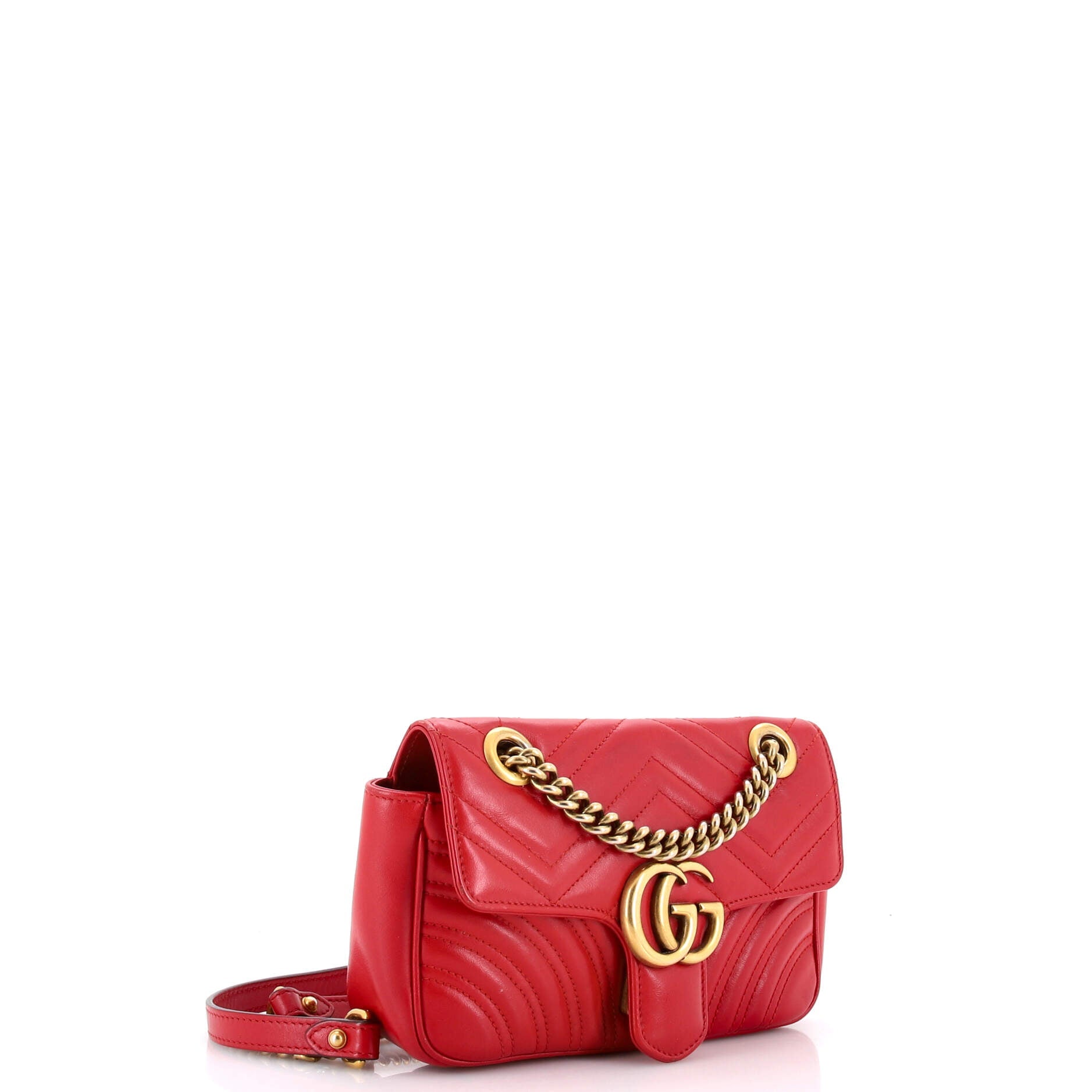 GG Marmont Flap Bag Matelasse Leather Mini