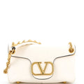 Stud Sign Shoulder Bag Leather