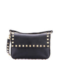 Rockstud Top Handle Crossbody Pouch Leather Mini