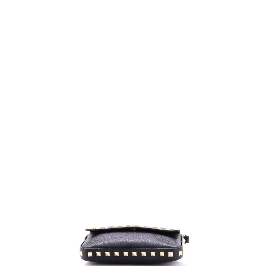 Rockstud Top Handle Crossbody Pouch Leather Mini