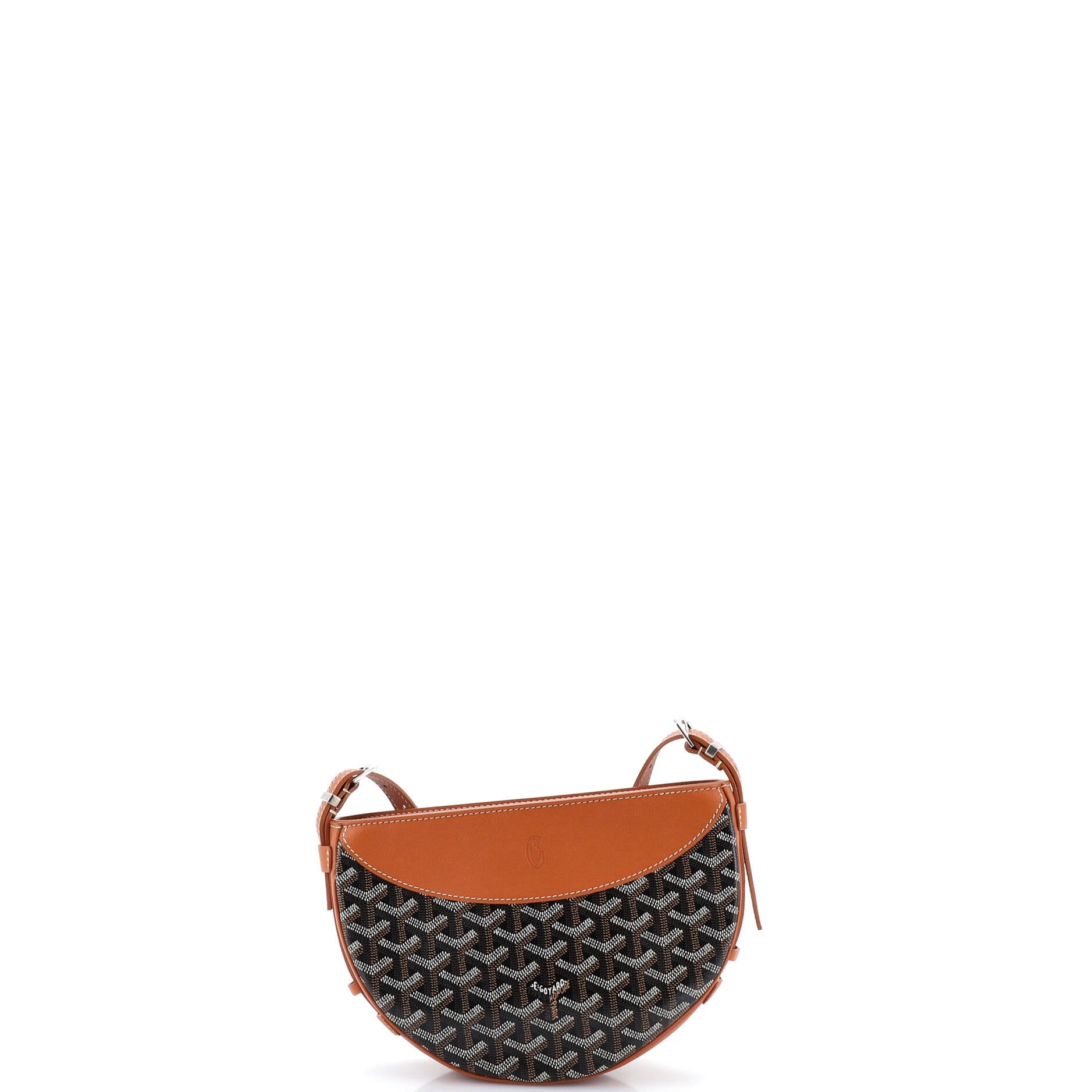 Hirondelle Shoulder Bag Coated Canvas and Leather