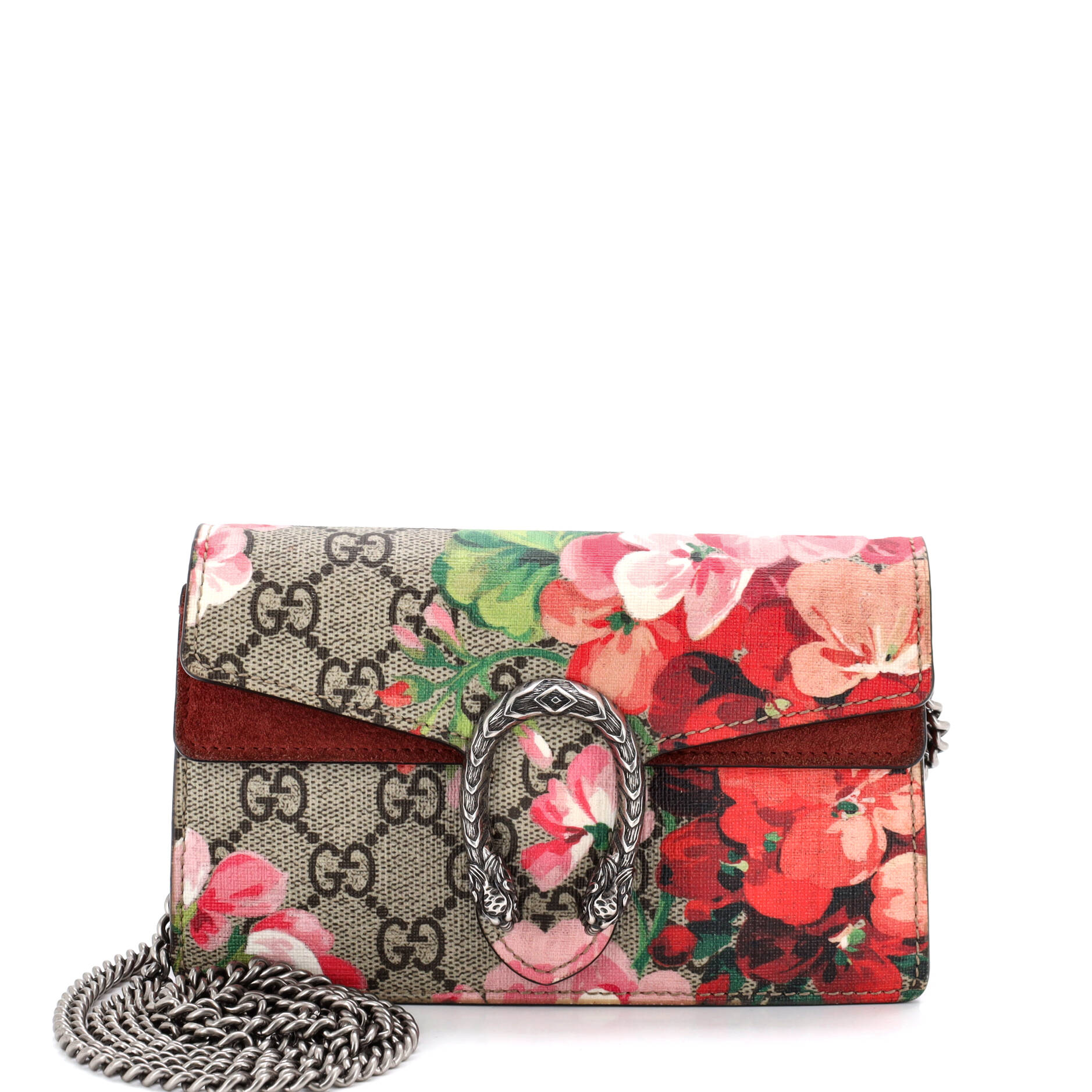 Dionysus Bag Blooms Print GG Coated Canvas Super Mini