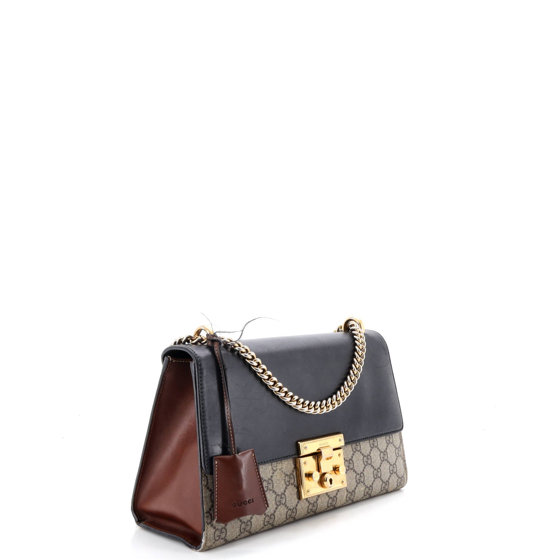 Padlock Shoulder Bag GG Coated Canvas and Leather Medium