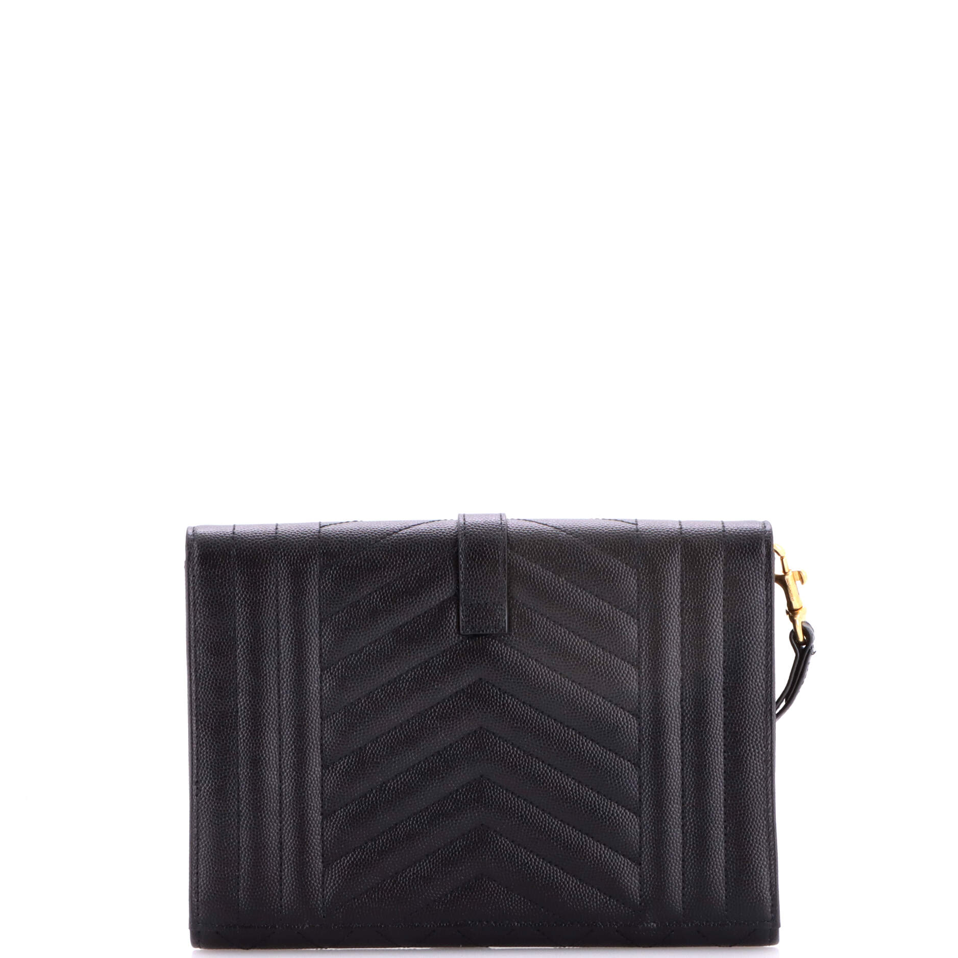 Classic Monogram Envelope Wristlet Clutch Mixed Matelasse Leather