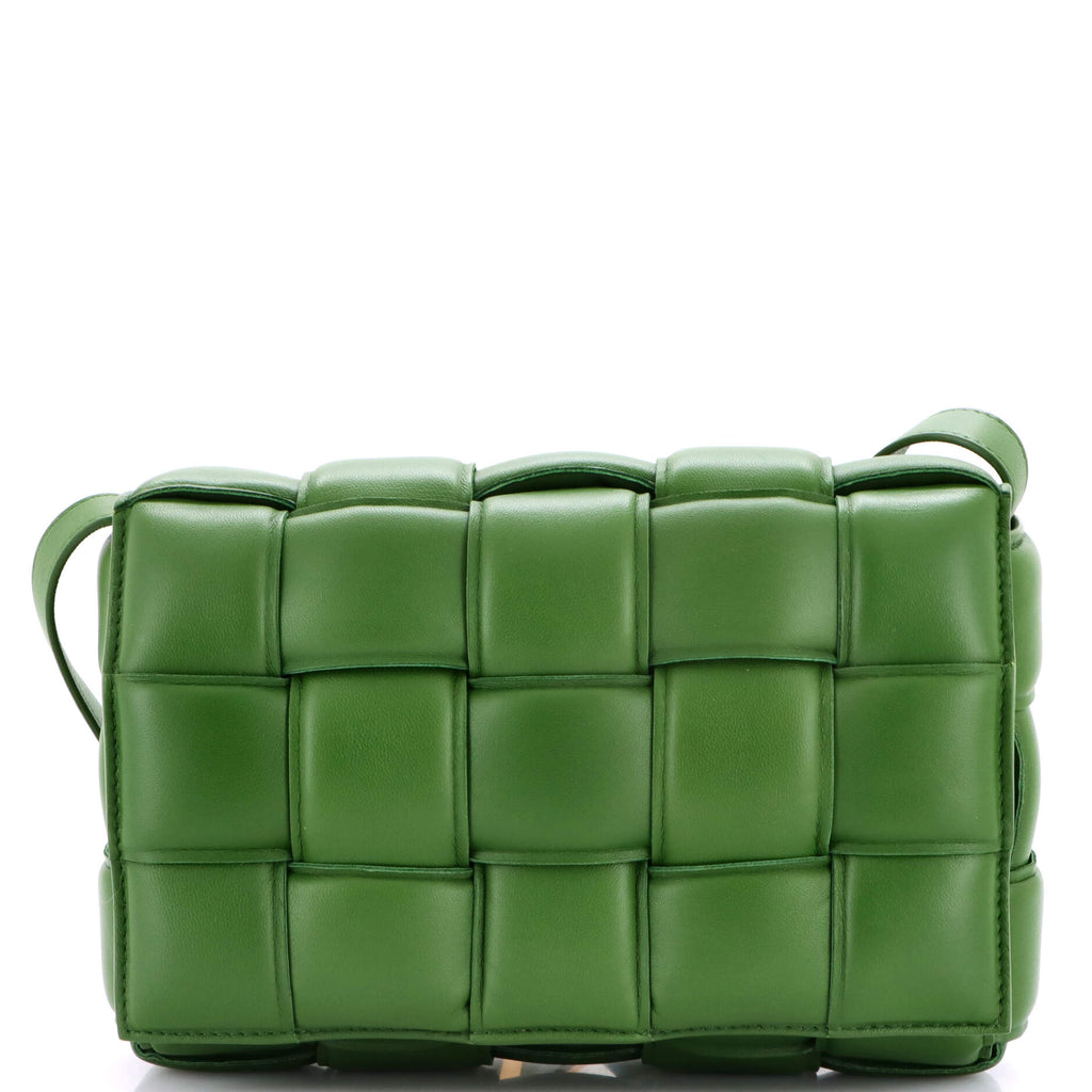 Cassette Crossbody Bag Padded Maxi Intrecciato Leather