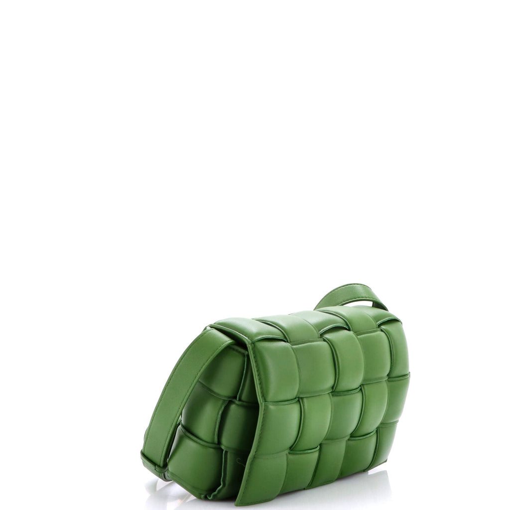 Cassette Crossbody Bag Padded Maxi Intrecciato Leather